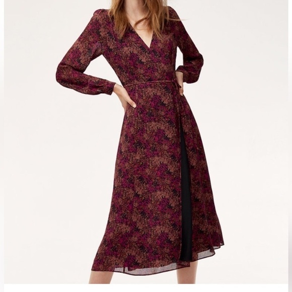 Aritzia Wilfred Lina Floral Midi Dress - Picture 2 of 10